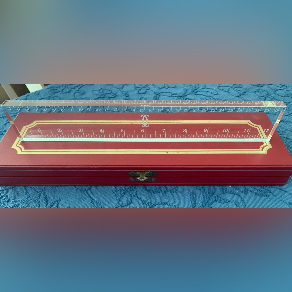 CARTIER paperweight Ruler - Picture 2 of 2
